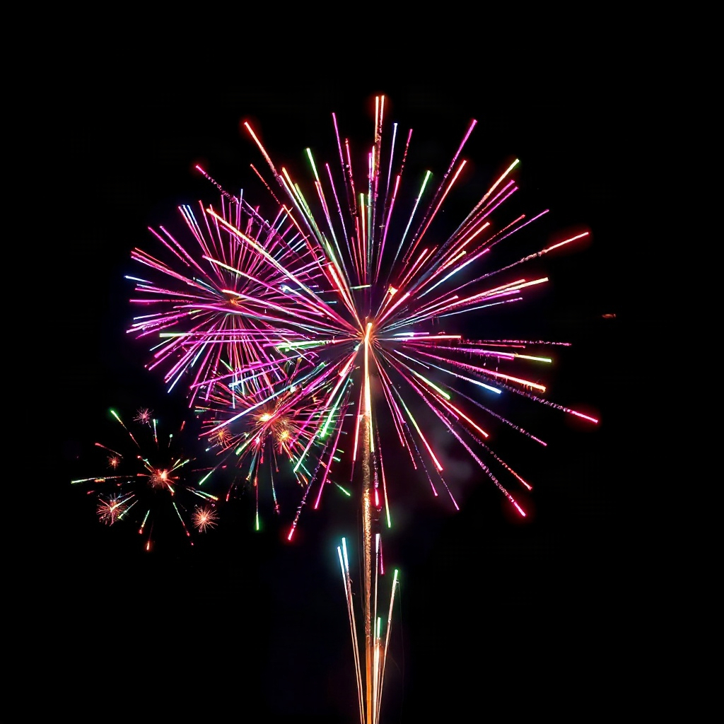 19. The chorus shines like fireworks in the night sky