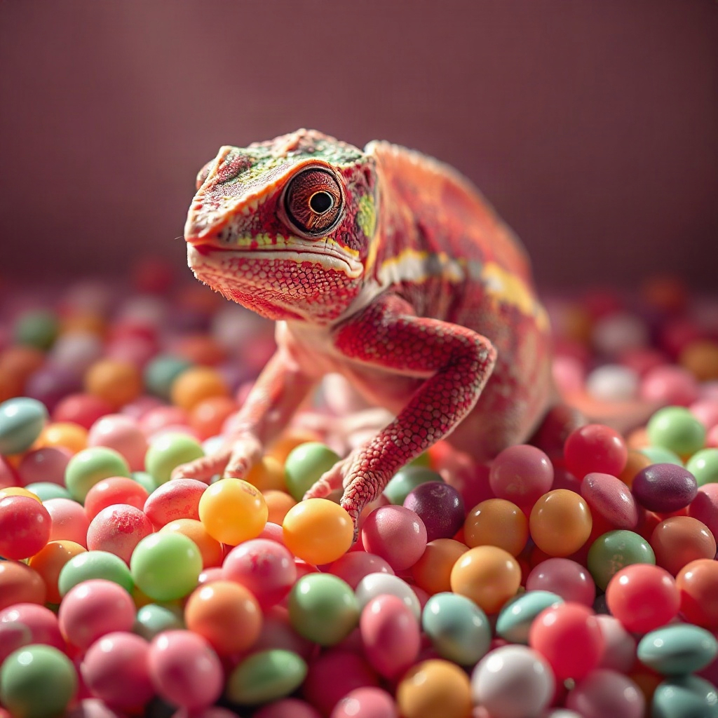 1. As confused as a chameleon in a bag of Skittles