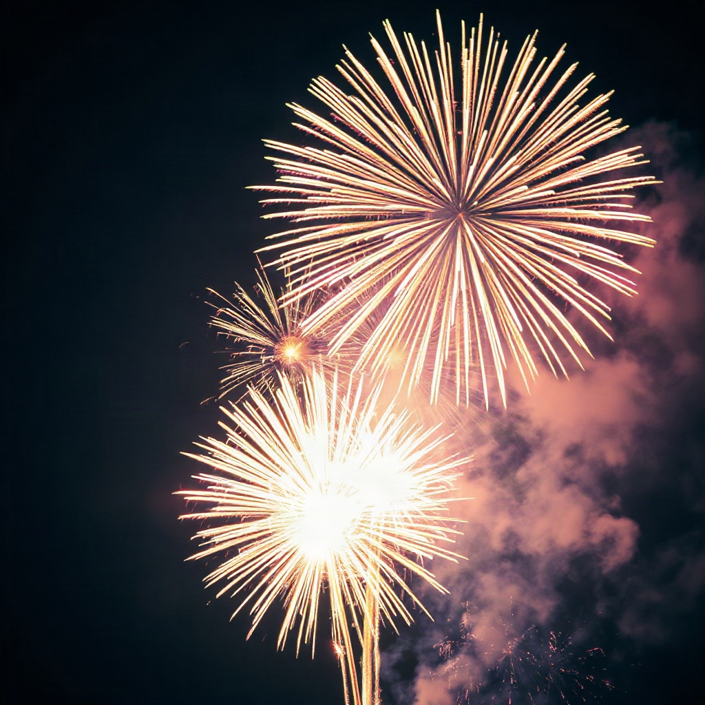 1. The idea sparkled like fireworks in the night