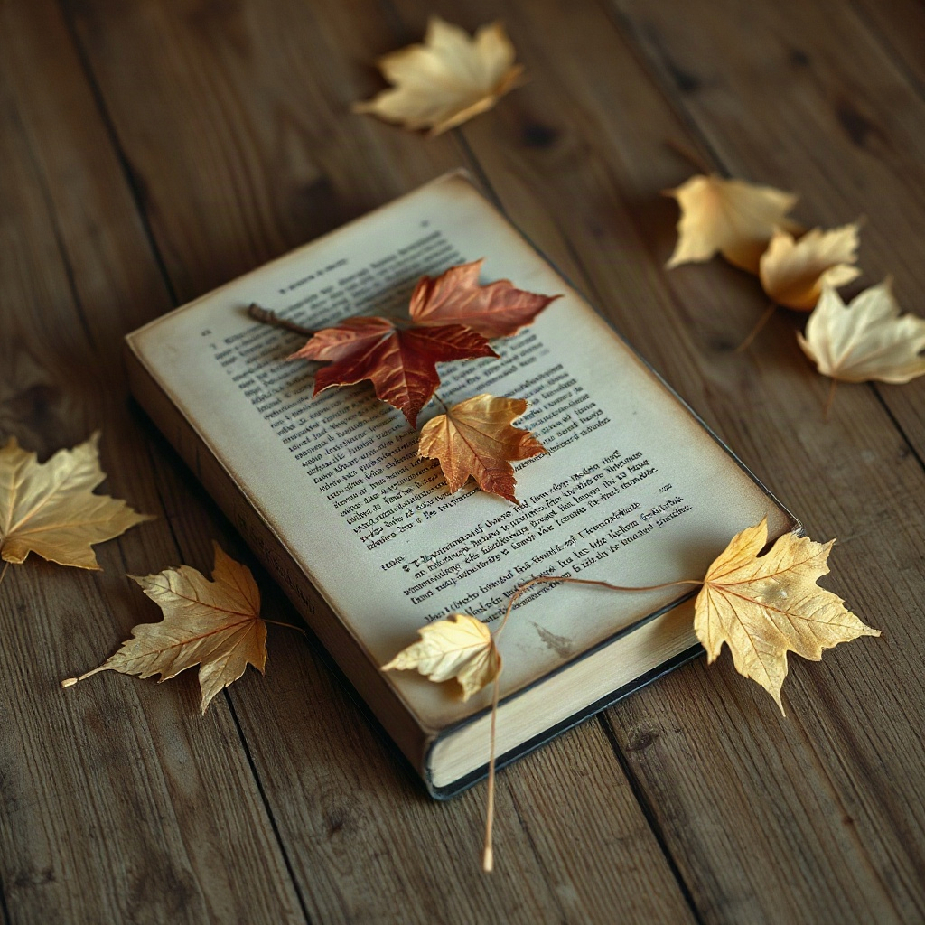 16. The old book whispered like falling leaves