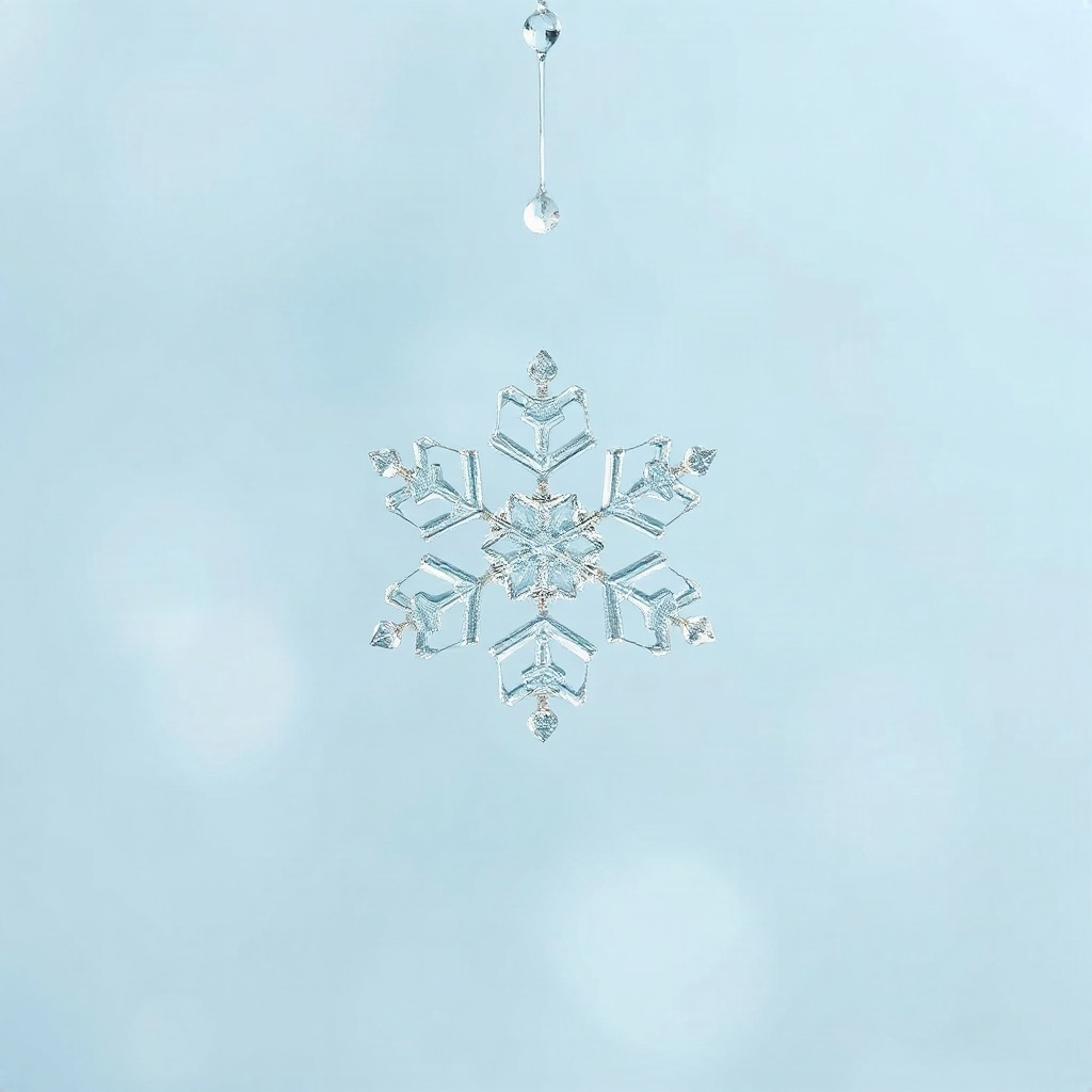 22. Like a snowflake falling gently